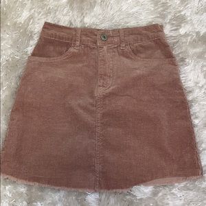 John Galt Corduroy Mini Skirt